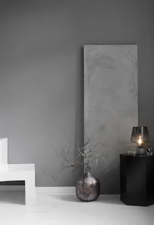 dark grey wall