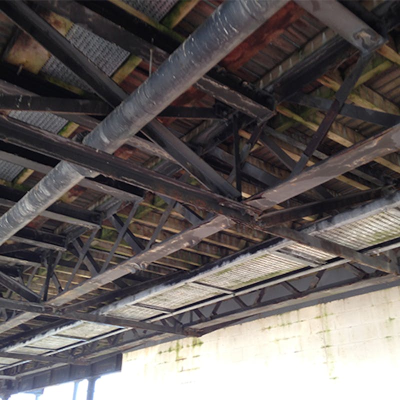 Under Southport pier