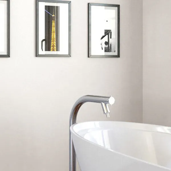 Bathroom painted with Tikkurila's Lotus F448
