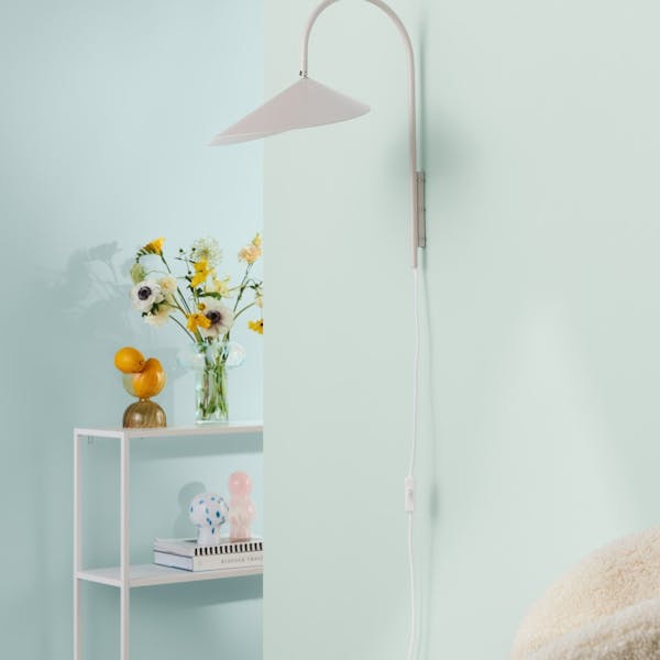 light pastel green wall painted in colour spa x442