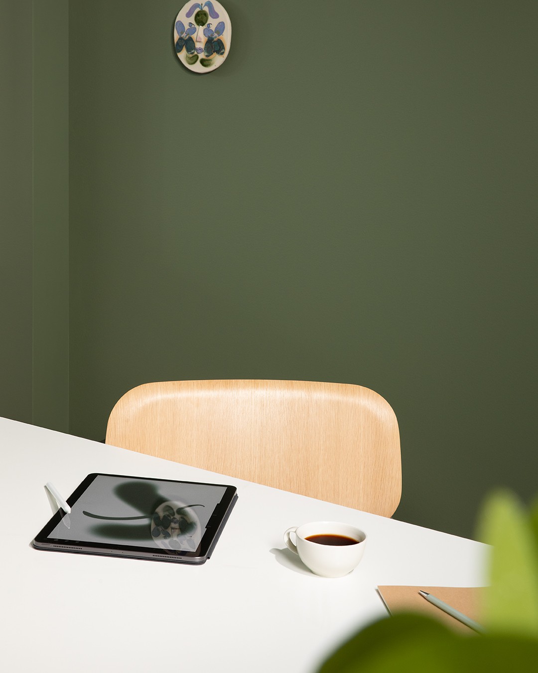 deep sepal green wall