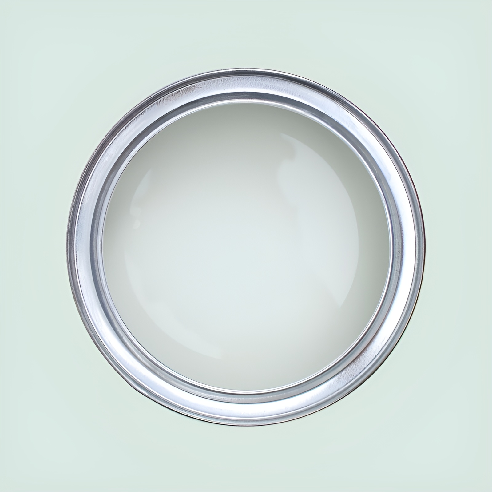 Paint pot from above with Tikkurila's Spa X442 in it