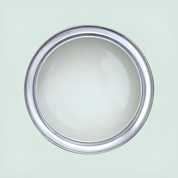 Paint pot from above with Tikkurila's Spa X442 in it