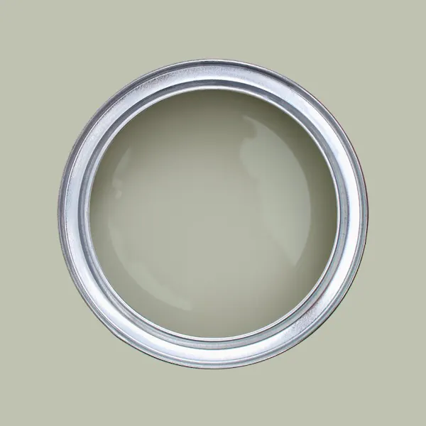 Paint pot from above with Tikkurila's Flannel J446 in it
