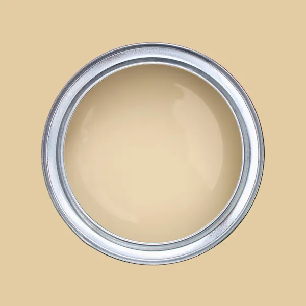 Paint pot from above with Tikkurila's Straw H456 in it