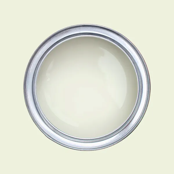 Paint pot from above with Tikkurila's Taffeta F383 in it