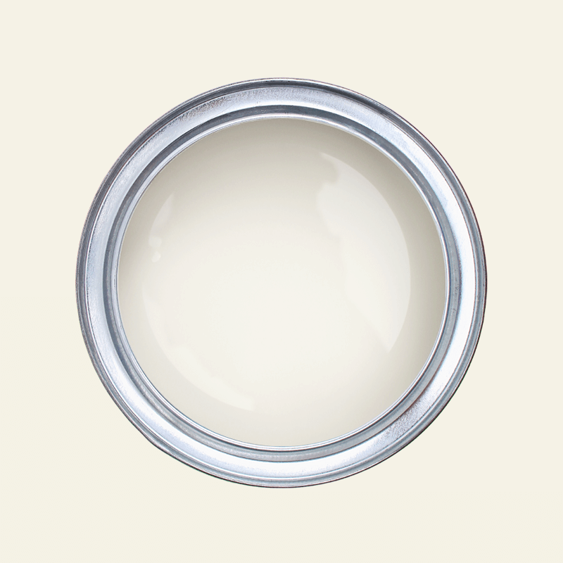 Paint pot from above with Tikkurila's Camelia F300 in it