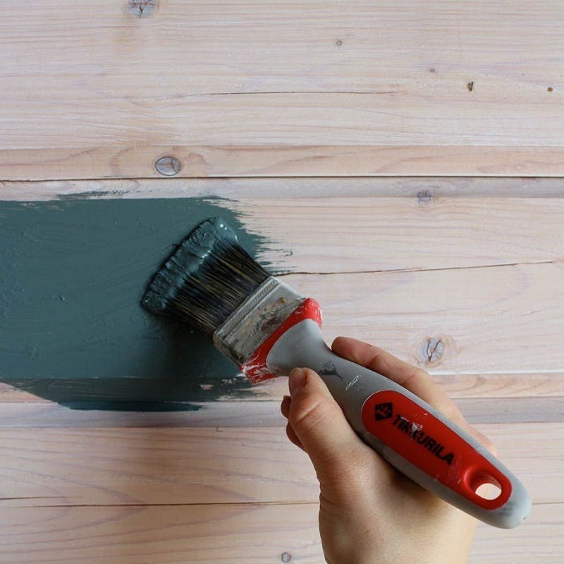 painting the cabin wall