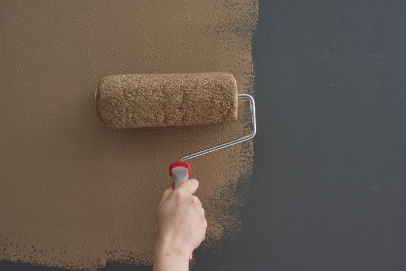 mocha-brown-dining-room-paint-roll-image