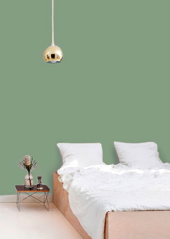 soft muted green