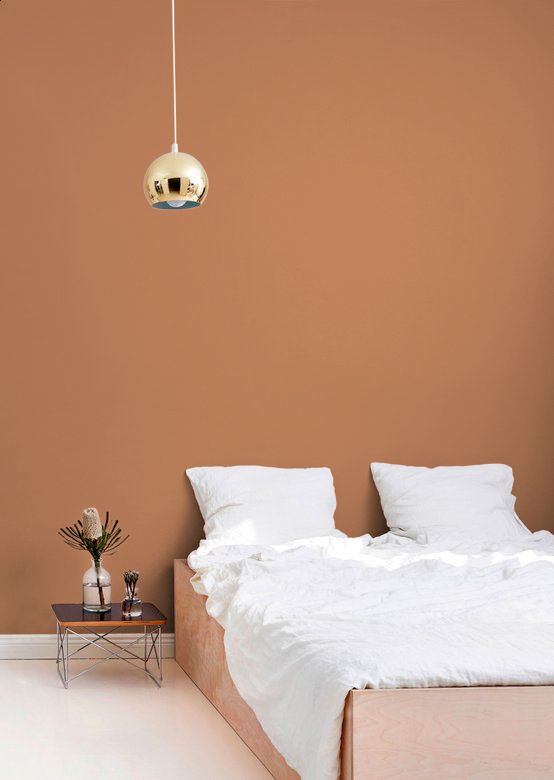 warm orange wall