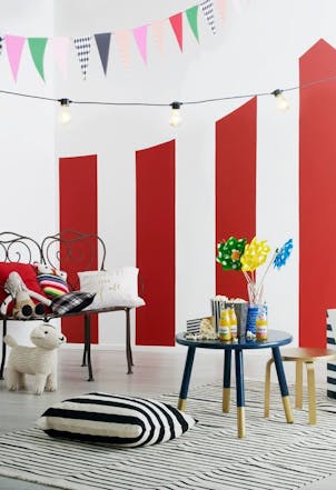 White and Marmalade wall