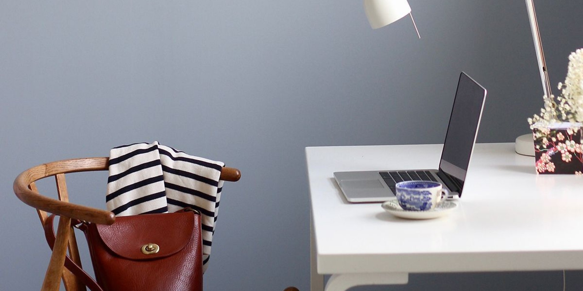 Home office ideas: Inspire productivity with hydrangea blue paint  | Thumbnail Image | Tikkurila