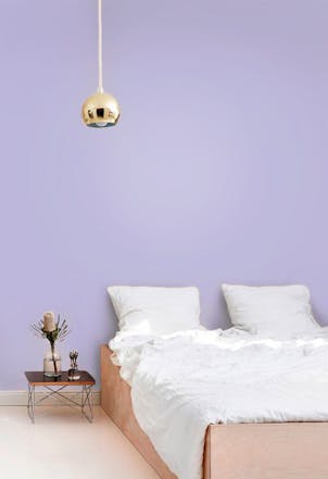 lavander bedroom wall