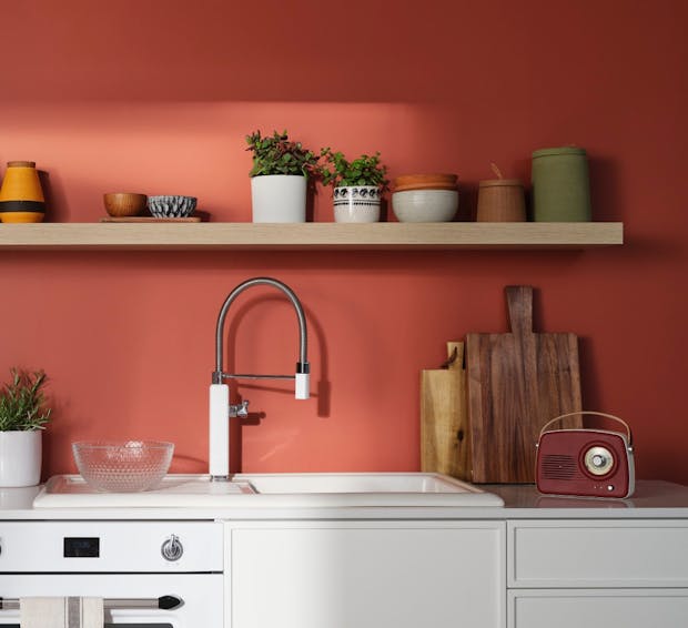 kitchen painted in shade madras n411