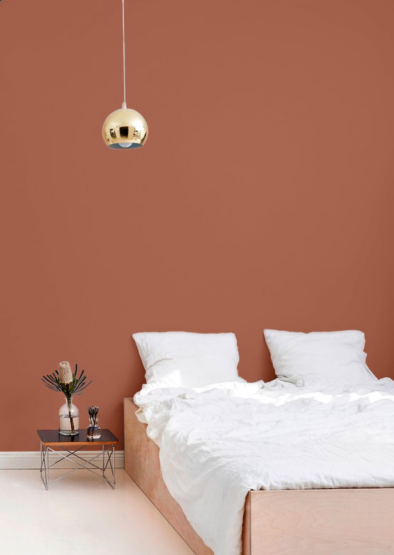vibrant terracotta shade 