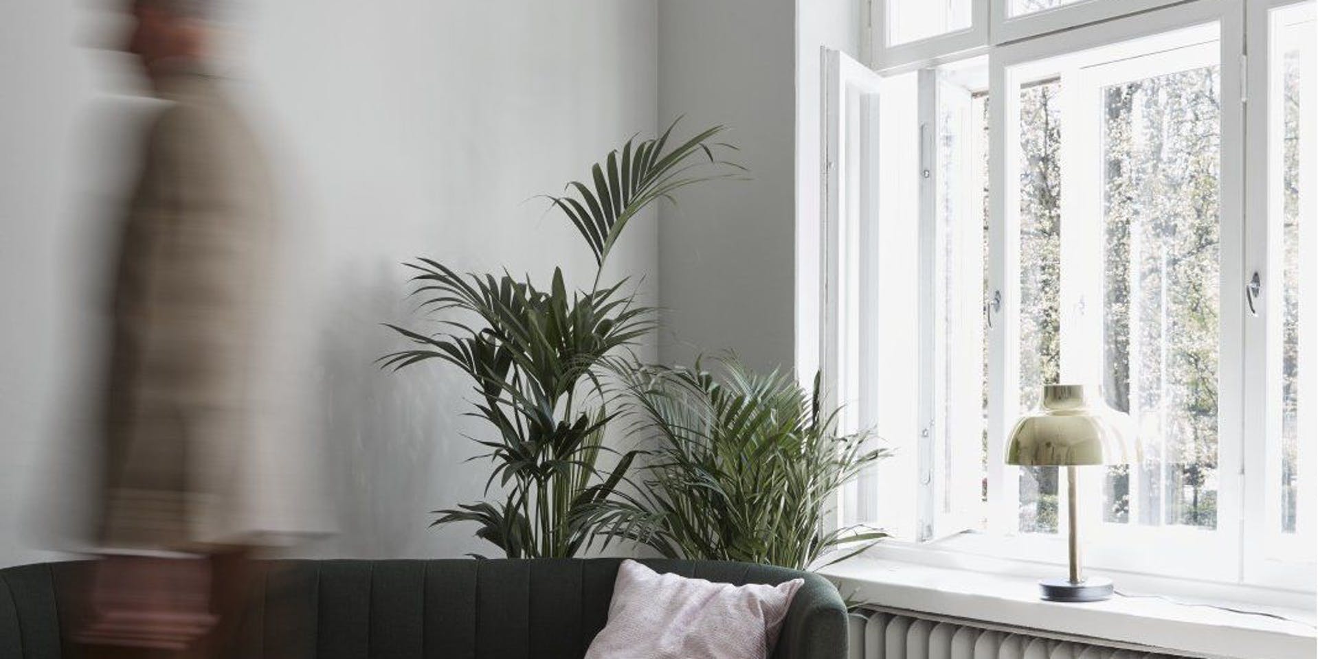 Living Room Grey Walls Moving Figure Hero Banner Image