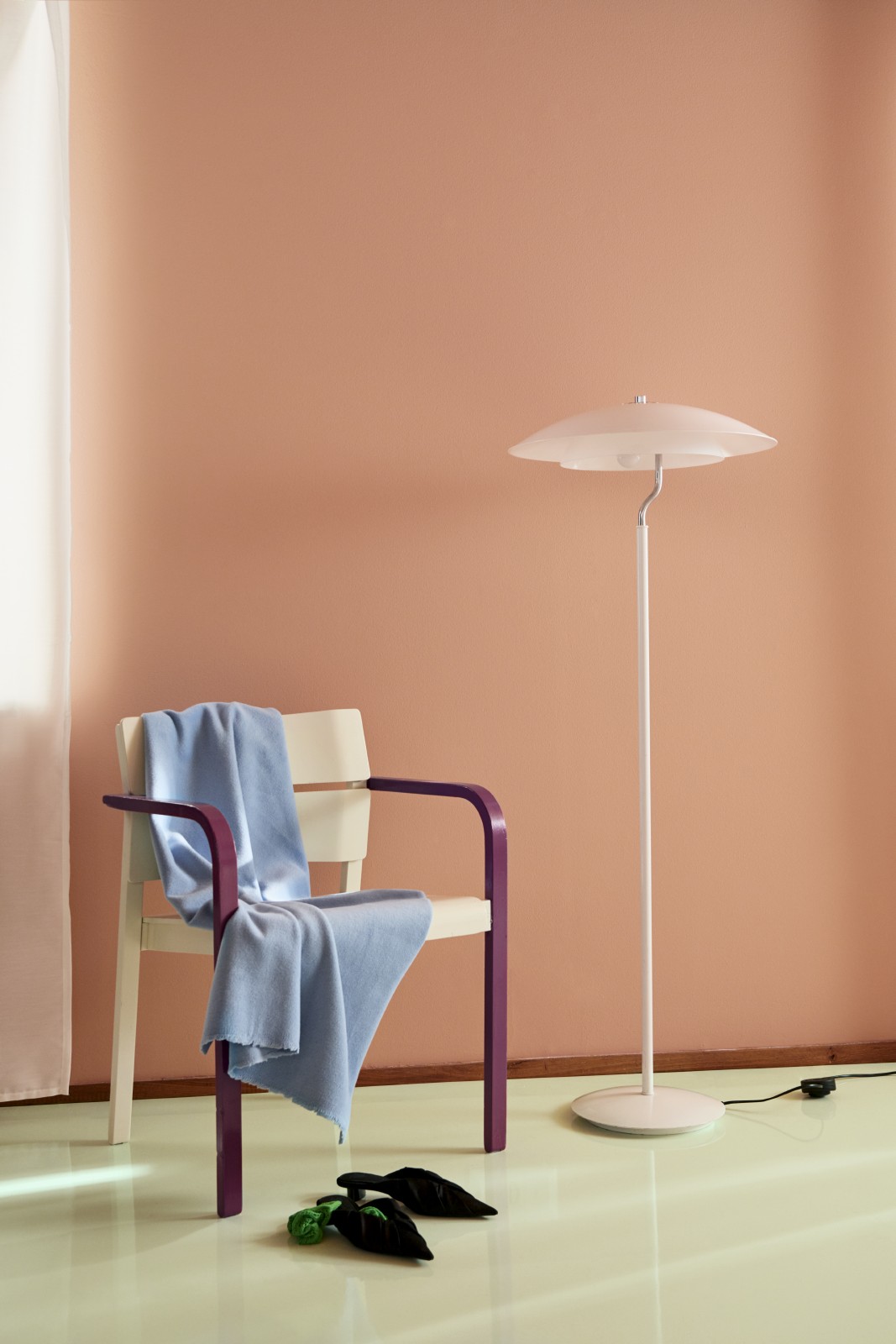 wall painted in a dark orange paint