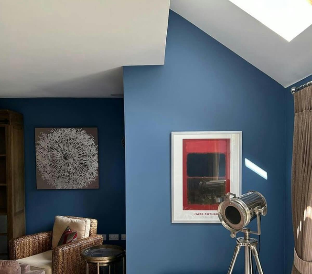 Navy Bedroom Feature Wall Inspiration