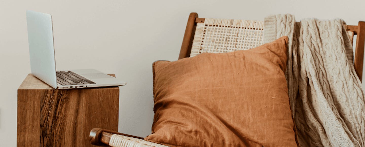 Living room with painted in an oatmeal paint colour