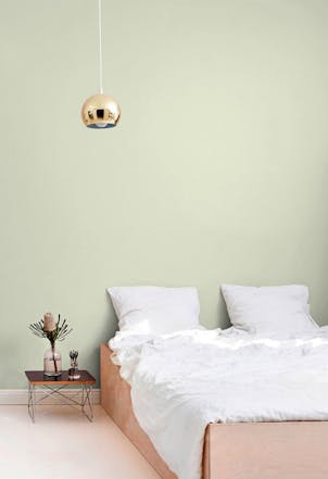 Cucumber green bedroom