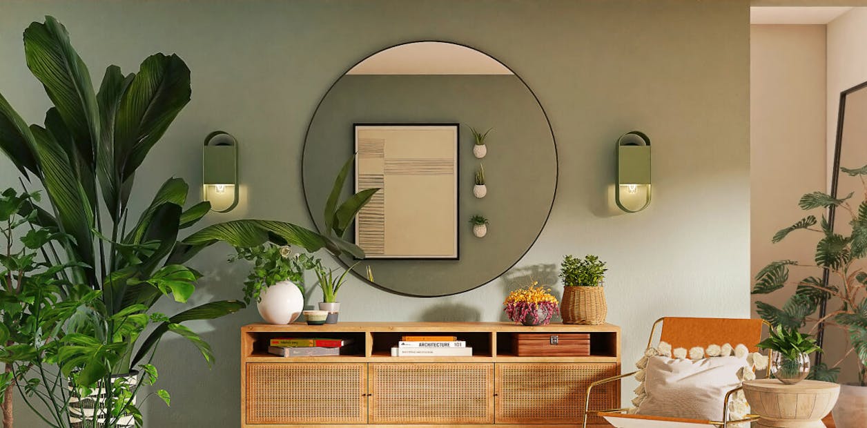 green living room