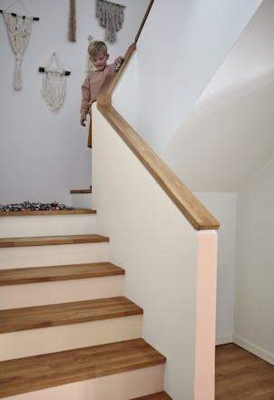 Stairs painted with Gallery F313