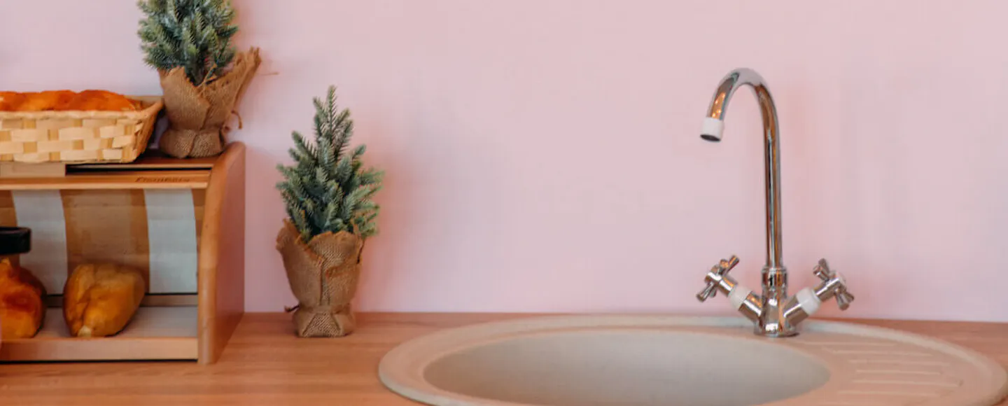 Pink Kitchen wall
