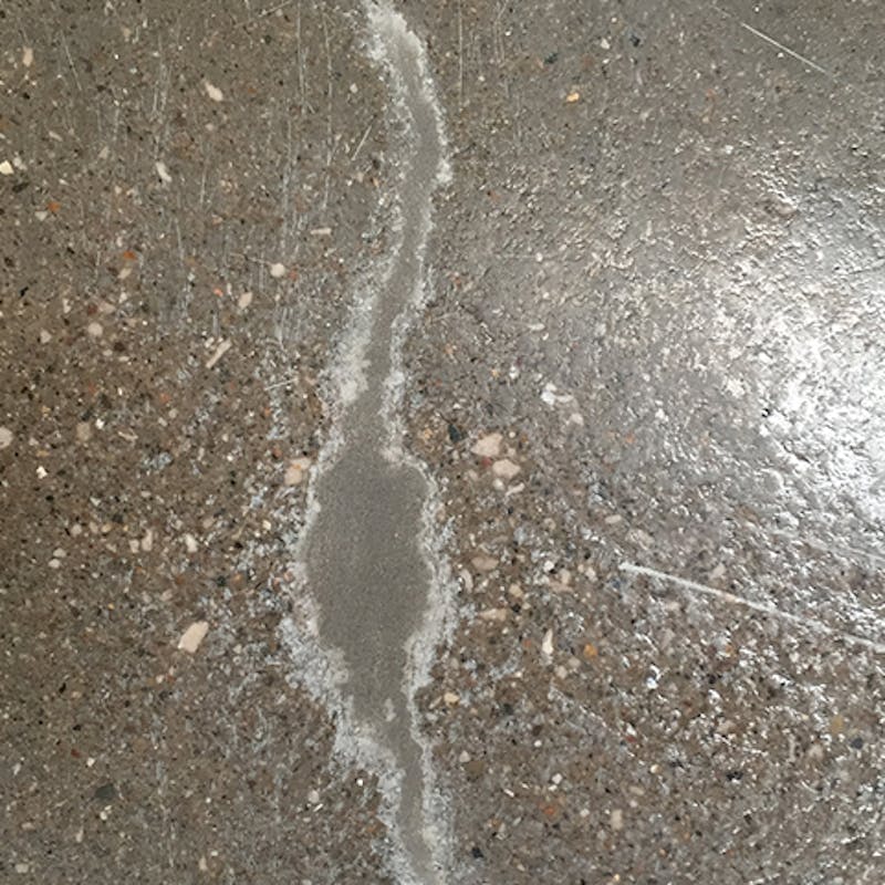 Repairing cracks in the floor