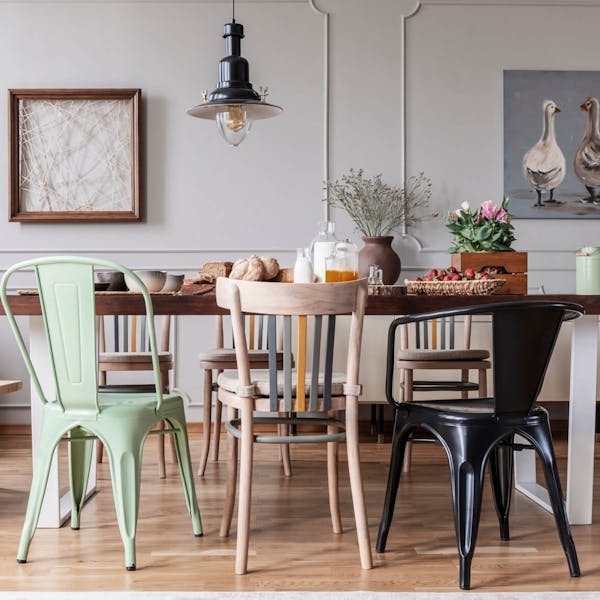 Dining room with an Eclectic vibe