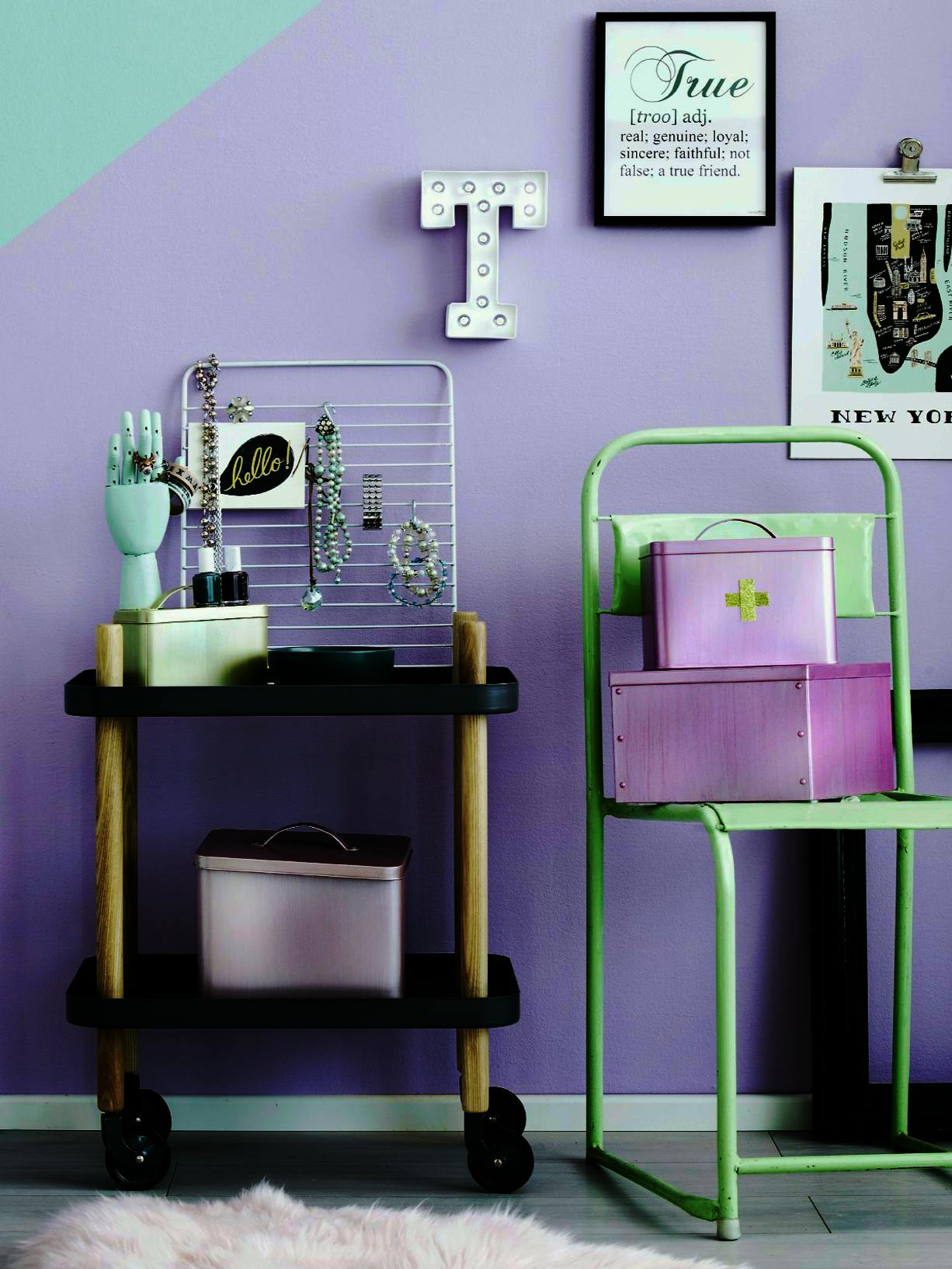 Star Chalkboard Wall Kids Bedroom right Image