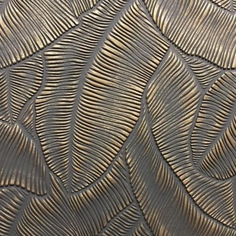 bronze-like leaf pattern