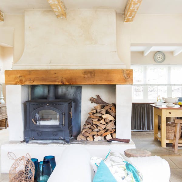 inviting and open rustic space