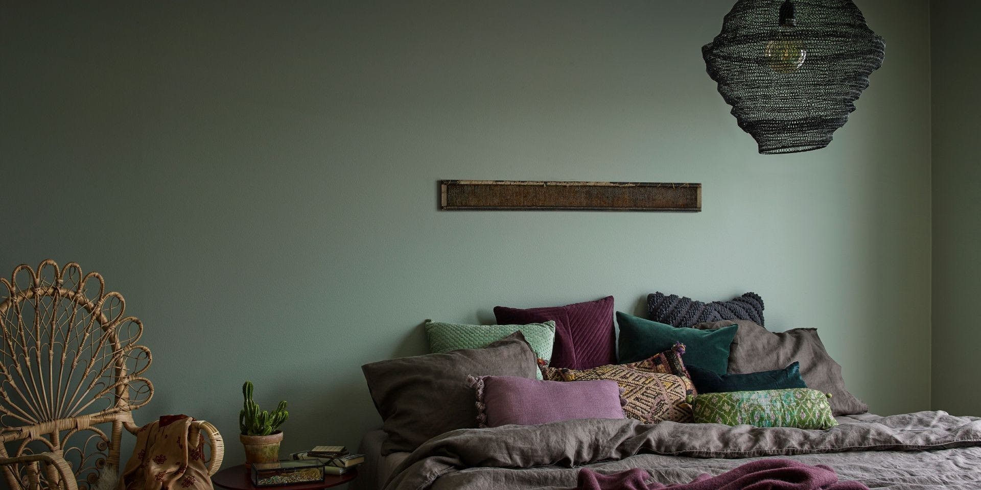 Feel the Colour Collection | Bohemian Bedroom Ficus | Tikkurila