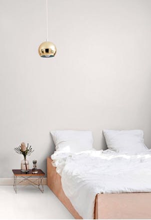 white bedroom wall