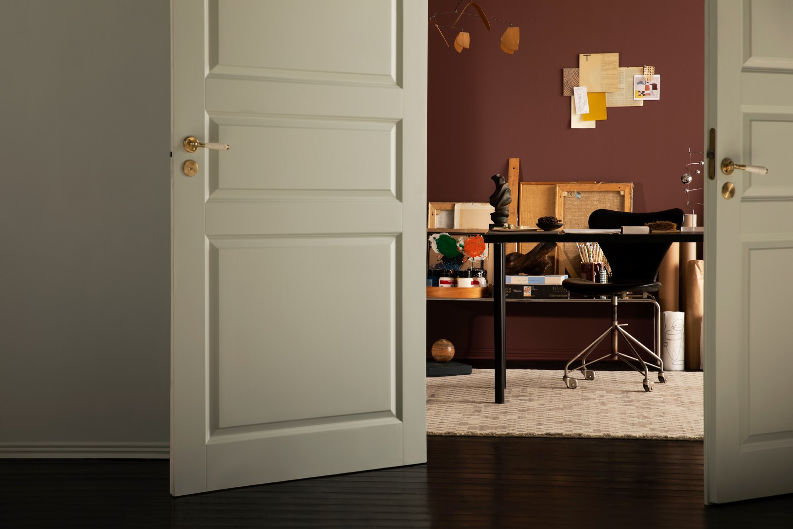 Room painted with Tikkurila's Sea Smoke X447