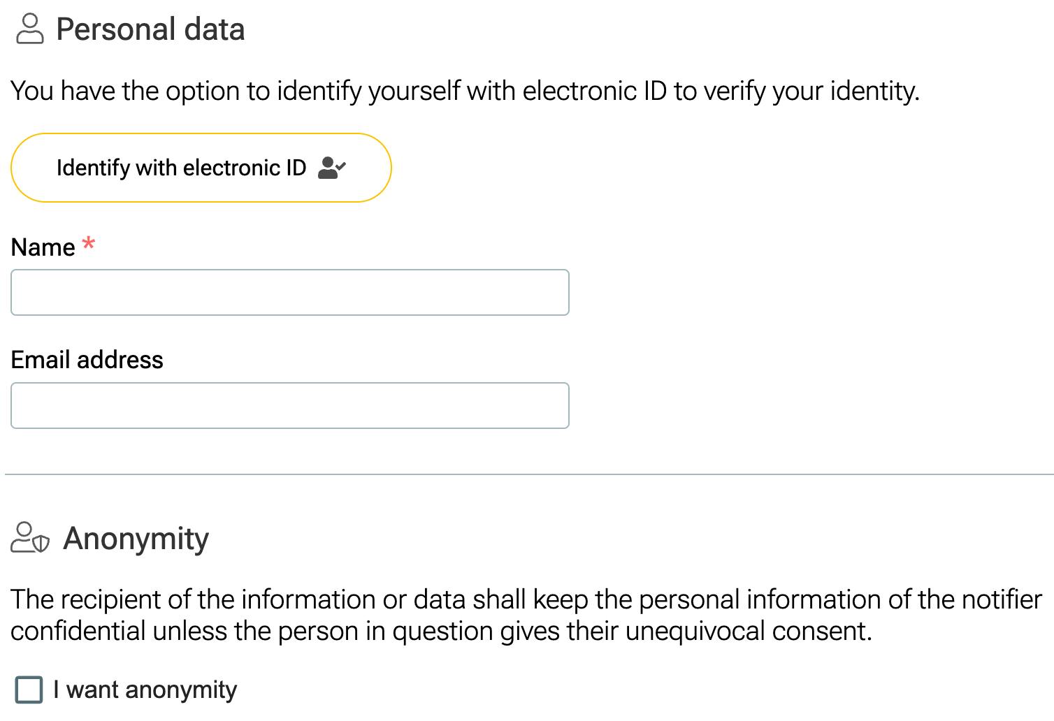 Authentication with electronic ID