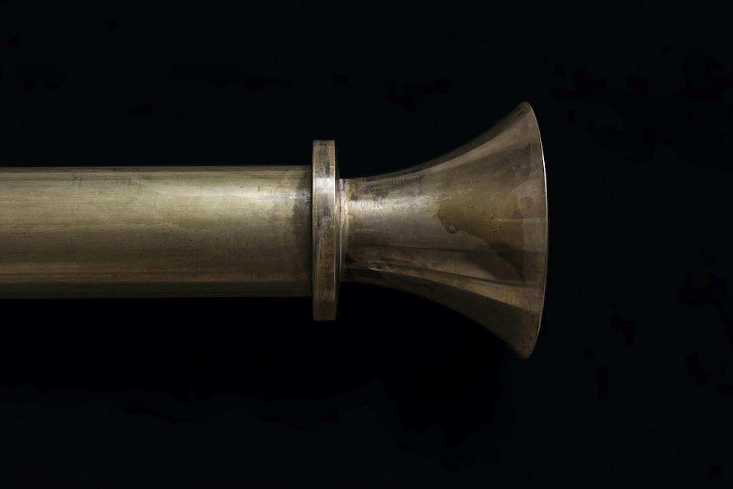 Classic Trumpet Finial Old Brass