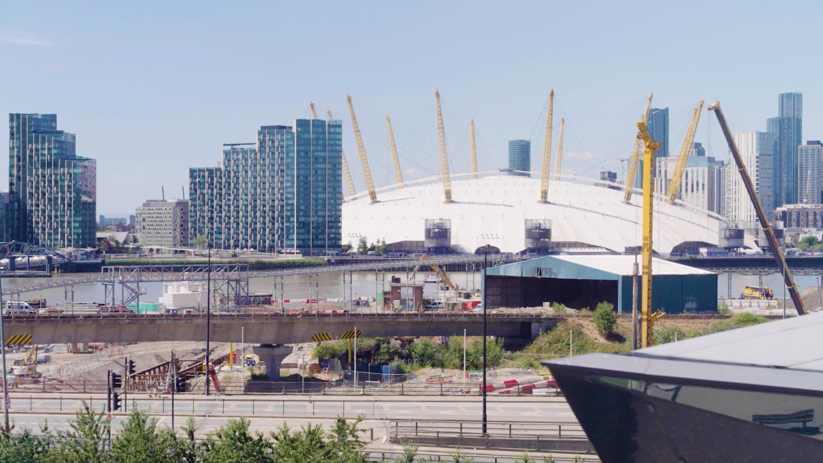 Drone photography of the O2 arena in London
