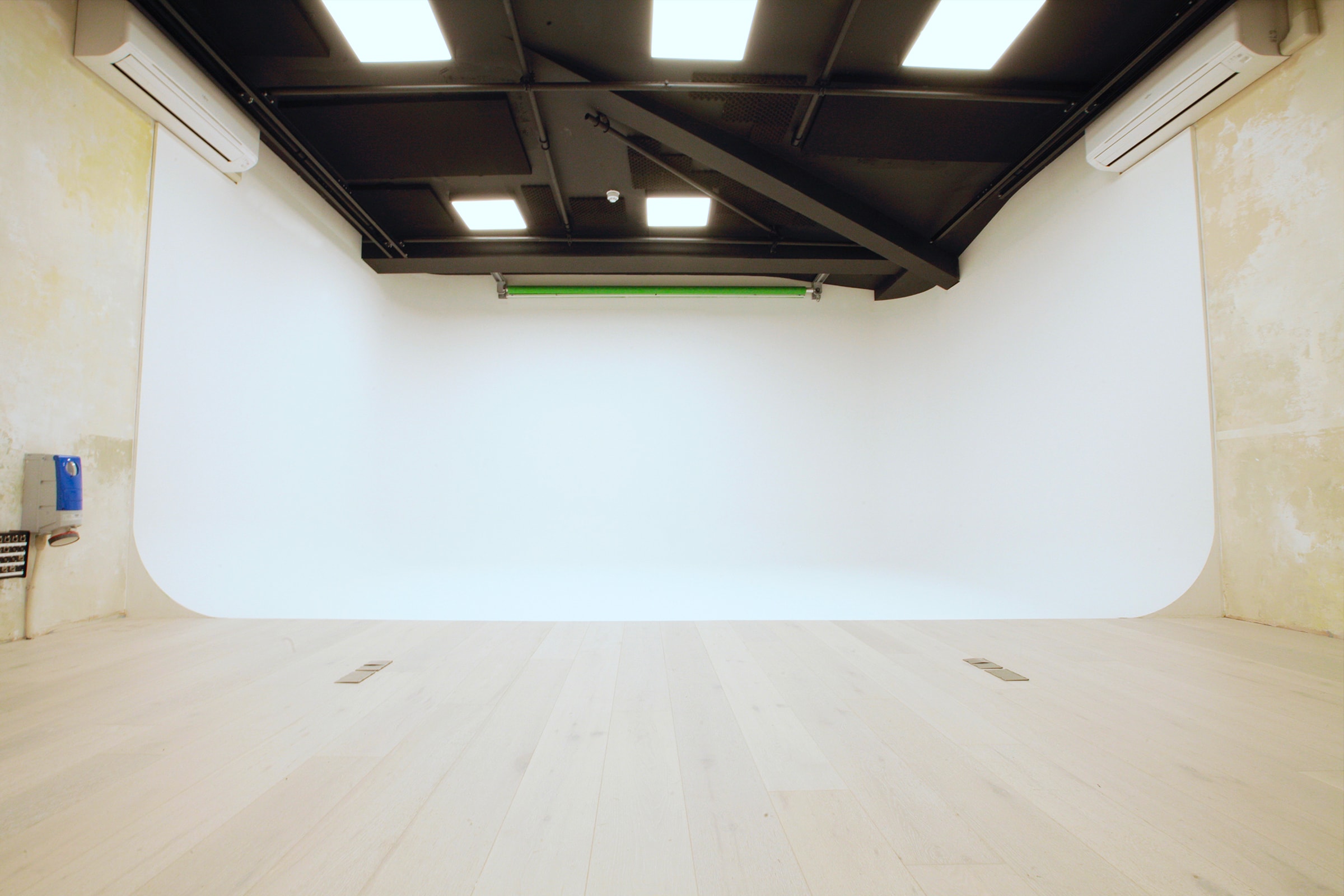 U shape white film studio