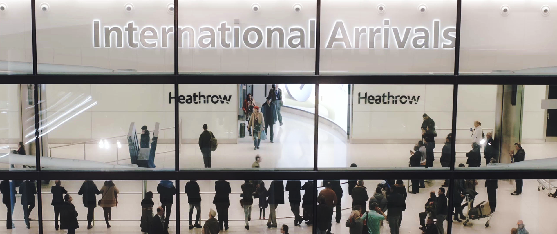 Photograph of Heathrow International Arrivals Hall