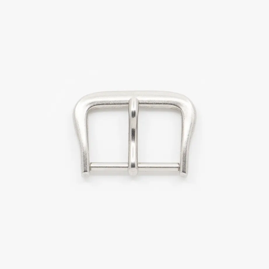 Classic 1940s Stainless Steel Vintage Matte Buckle - Time Curated