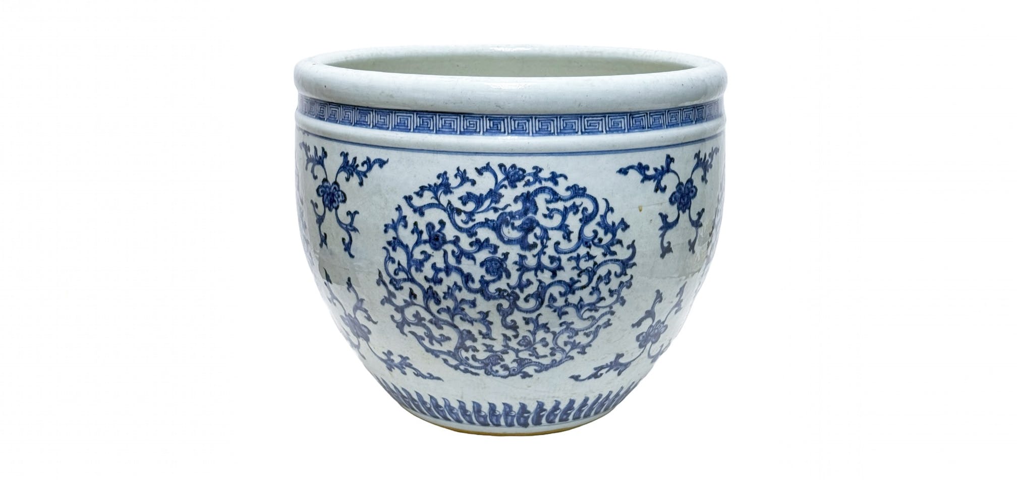 18th Century (Qianlong) Chinese Porcelain Fishbowl