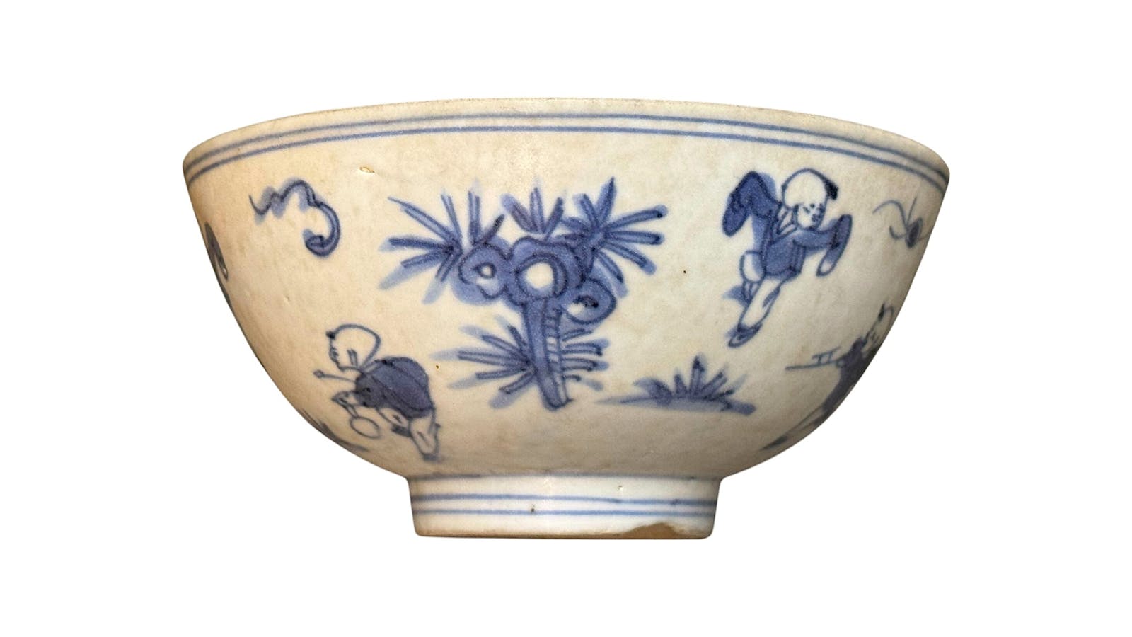 Ming Dynasty Blue & White Porcelain Bowl