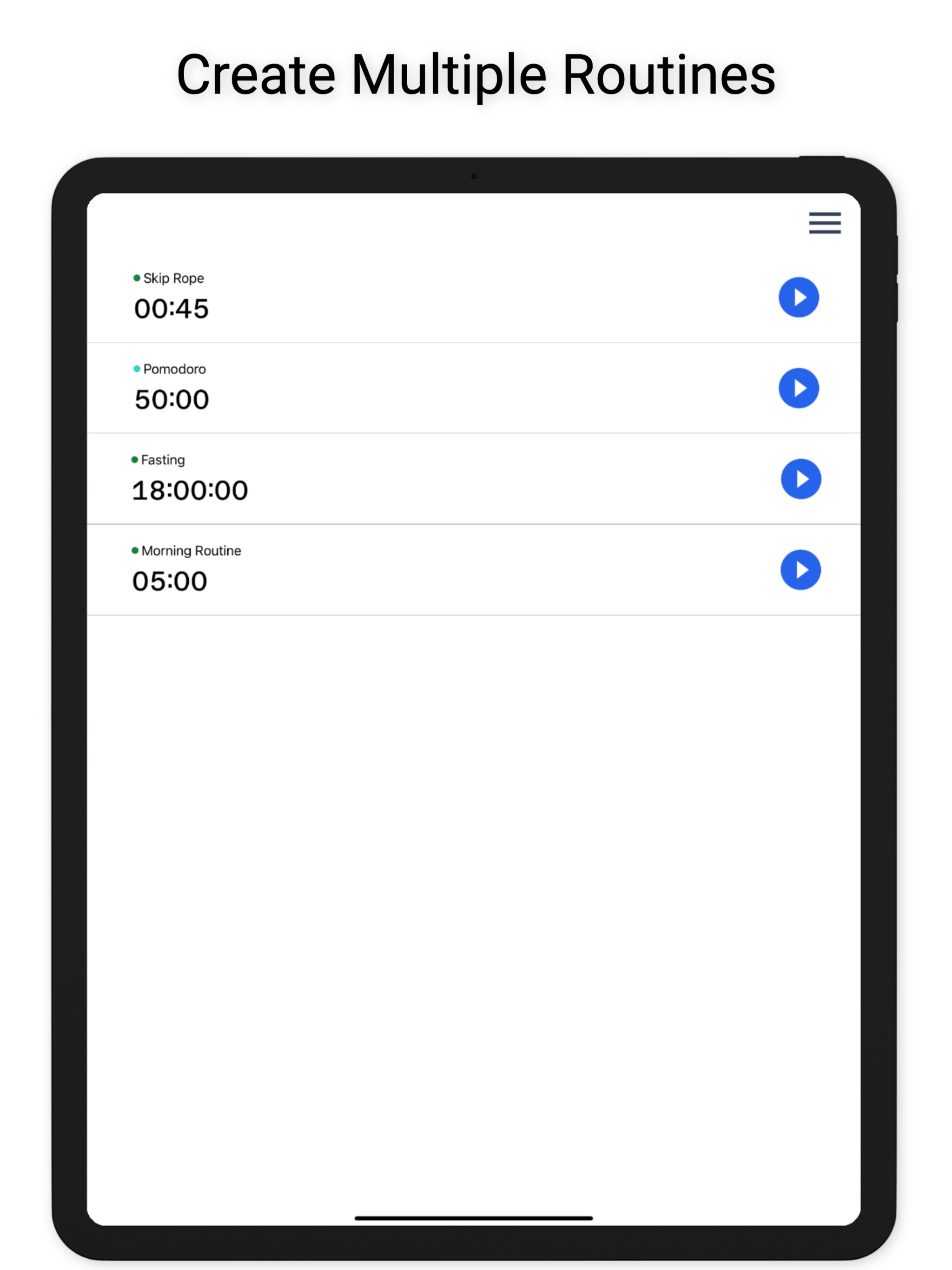 Timer for iPad A Versatile Multi Timer With Intervals