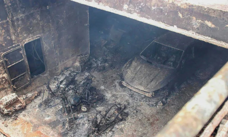 First bodies of Philippines ferry fire victims land as toll hits 35