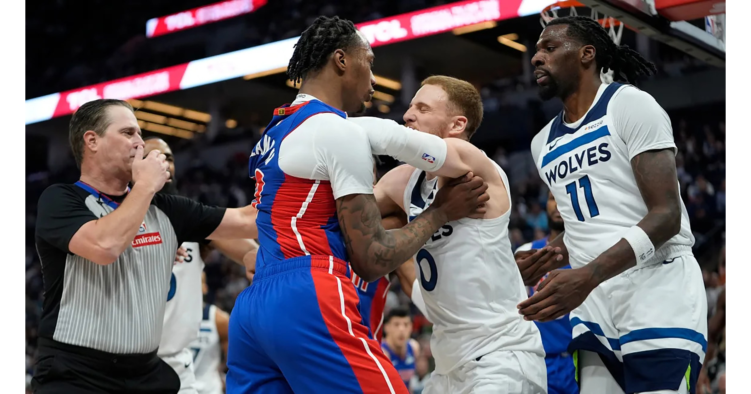 NBA-duel loopt uit de hand