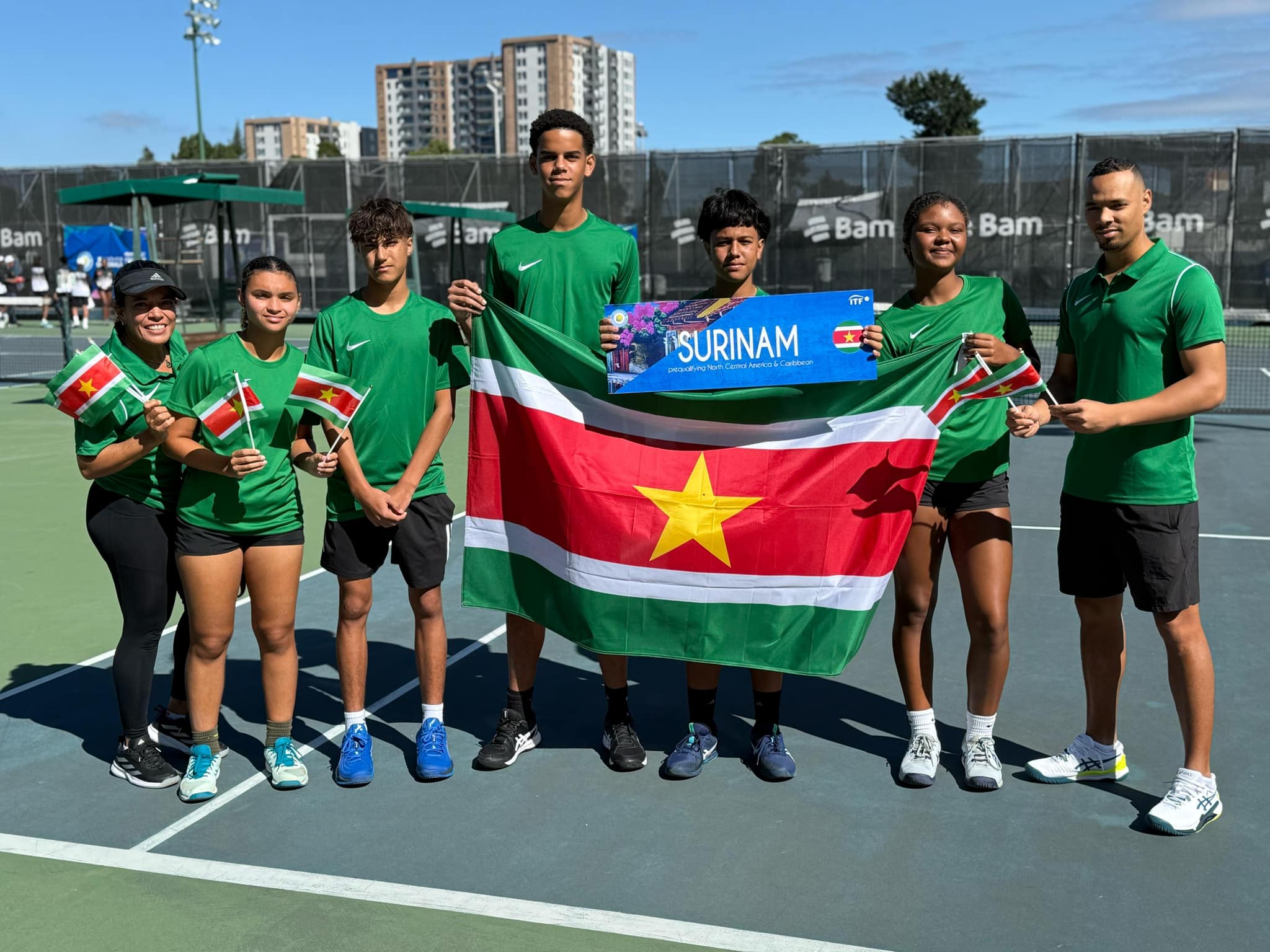 Surinaamse meisjes eindigen als achtste in Junior Billie Jean King Cup
