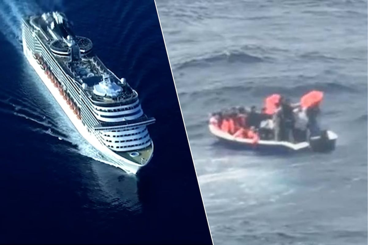Reusachtig cruiseschip redt tijdig migranten op zee
