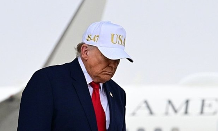 Trump says school strike 'done by Iran'